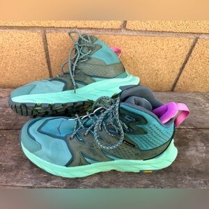 Hoka One One Anacaba Mid Gtx Vibram Gore-Tex Women’s Hiking Shoes Sneakers 10B